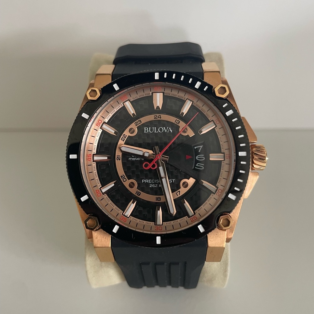 Bulova Black and Gold Men's Watch